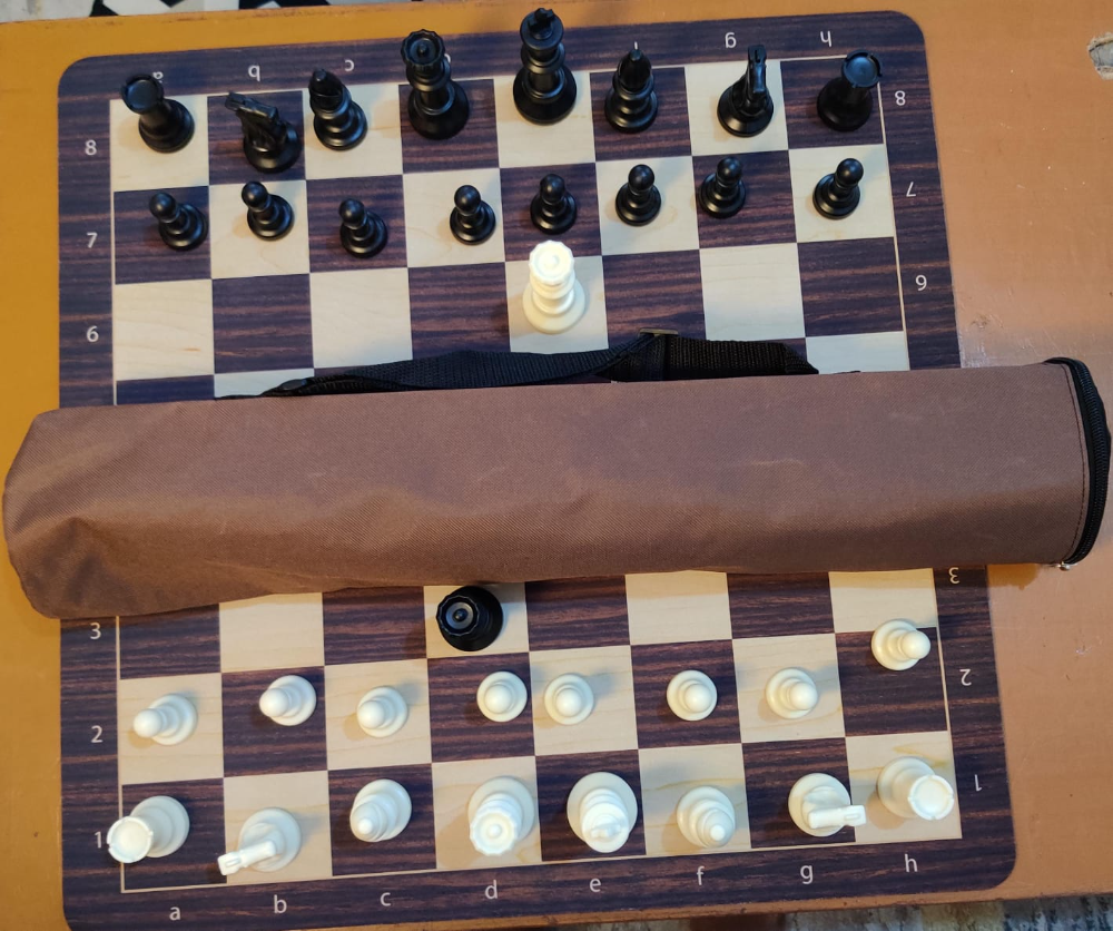 3mm premium Rubber Chess set + Archer Bag